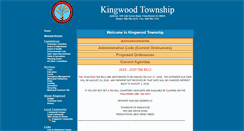 Desktop Screenshot of kingwoodtownship.com