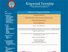 Tablet Screenshot of kingwoodtownship.com